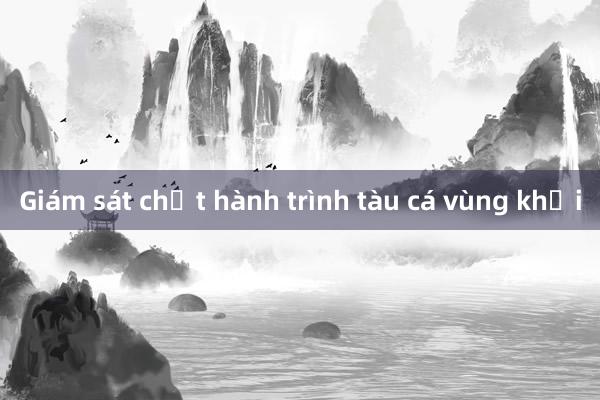 Giám sát chặt hành trình tàu cá vùng khơi