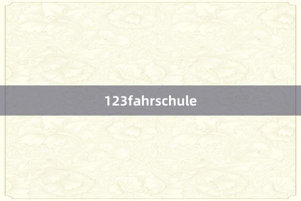 123fahrschule